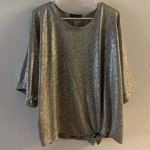Sparkly silver/gold women’s top